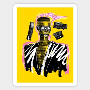 MISS GRACE JONES 80S STYLE Magnet